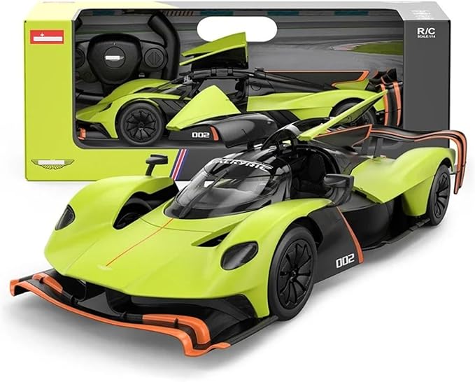 1/14 RC Car AMR Pro AMR23 Alloy Formula 1 for Aston Martin-Valkyrie Remote Control Car Model AMR Pro 600 mAh with Lights Adult Collectible