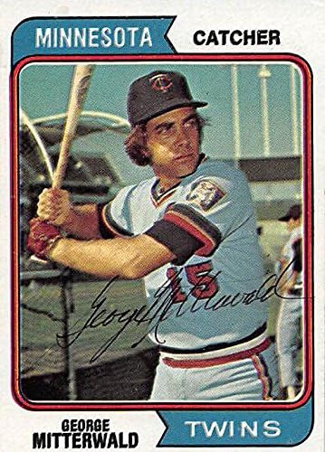 Sports Memorabilia Autograph Warehouse 246299 George Mitterwald Autographed Baseball Card - Minnesota Twins 1974 Topps - No. 249