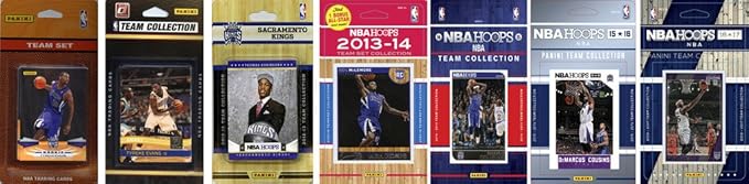 C&I Collectables NBA Sacramento Kings Men's 7 Different Licensed Trading Card Team Sets White