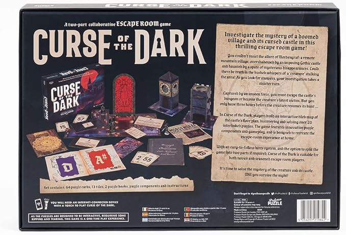 Professor PUZZLE Curse of The Dark Escape Room Game - Investigate The Mystery of a Doomed Village!