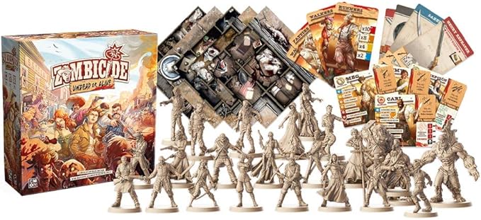 Zombicide: Undead or Alive Strategy Cooperative Game for Teens and Adults | Zombie Board Game | Ages 14+ | 1-6 Players | Avg. Playtime 1 Hour | Made by CMON