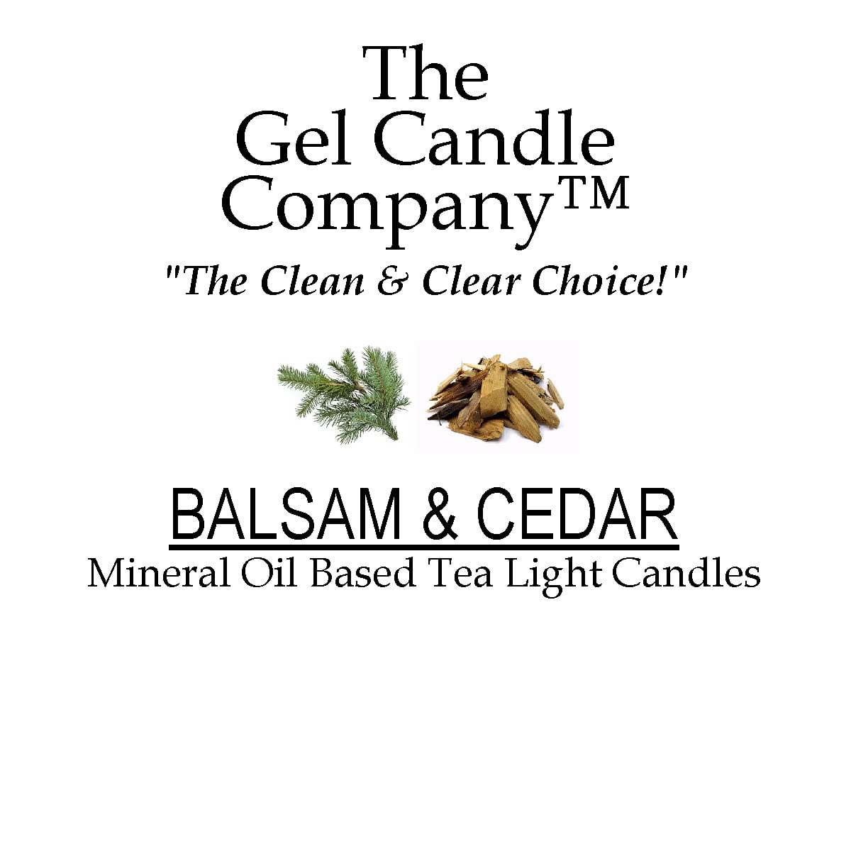 24 Pack Balsam and Cedar Scented Mineral Oil Based Gel Candle Tea Lights - Up to 8 Hours Each by The Gel Candle Company™ in USA