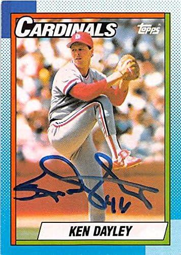 Sports Memorabilia Autograph Warehouse 248350 Ken Dayley Autographed Baseball Card - St Louis Cardinals 1990 Topps - No. 561