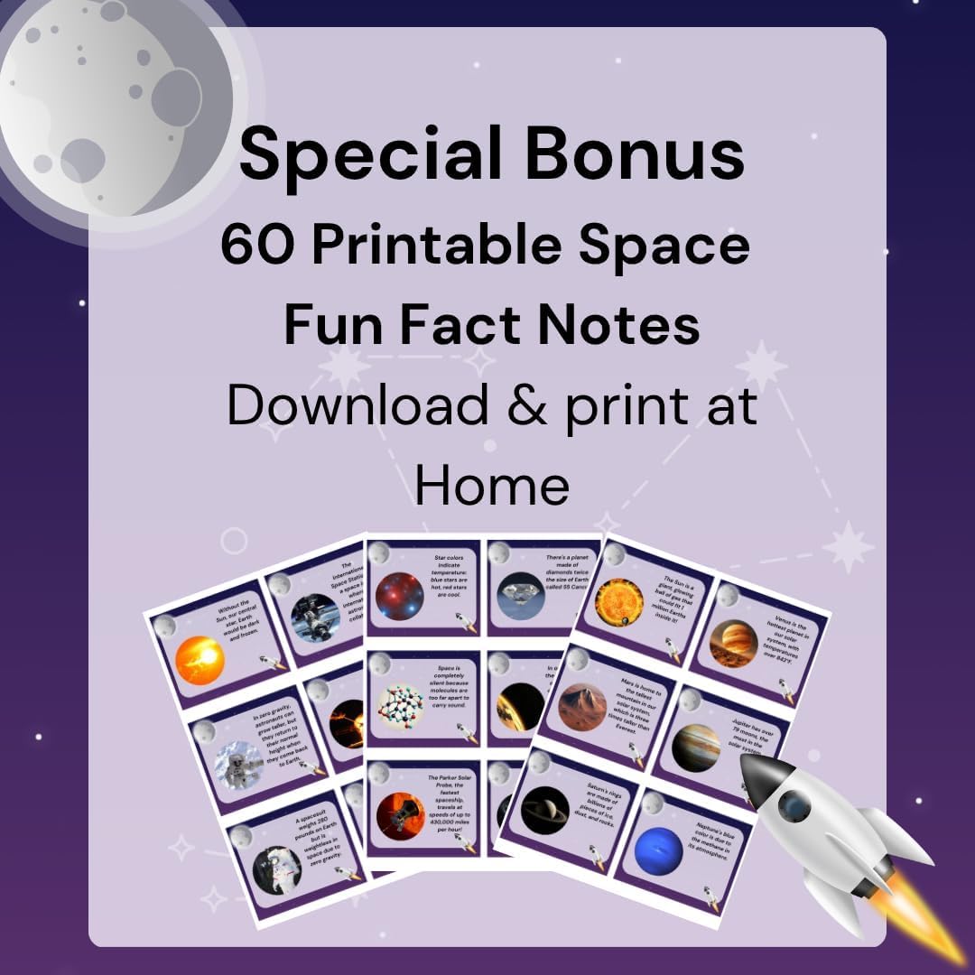 200 World Landmark Fun Fact Cards β Fascinating, Educational Flash Cards for Kids | Lunchbox Notes, Homeschool, Classroom, Travel + Bonus Printable 60 Space Fun Facts | Back to School & Gift Idea