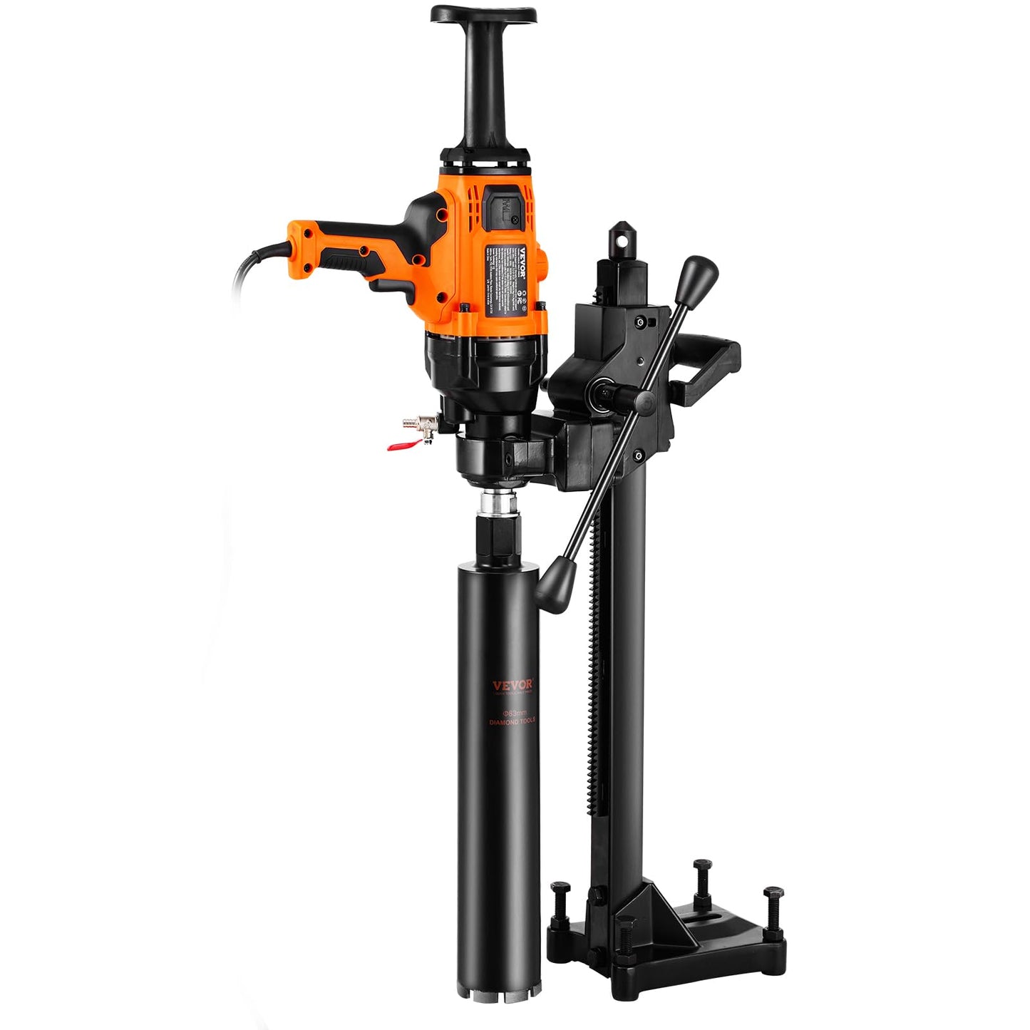 VEVOR 2 in1 Handheld & Stand-Mount Core Drill, 0.8-6.3in Drilling Diameter, 2000W Concrete Core Drill, Variable Speed, 220V, Hammer Drill