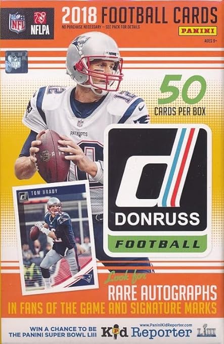 2018 Donruss Football HUGE 50 CARD Factory Sealed HANGER Box! Look for Rookies & Autos of Lamar Jackson Josh Allen Saquon Barkley and Many More!