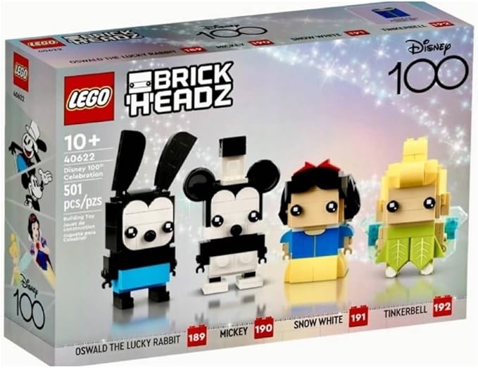 LEGO BrickHeadz Disney 100th Celebration Mickey Mouse Snow White Tinkerbell & Oswald The Lucky Rabbit