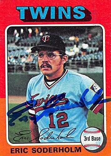 Sports Memorabilia Autograph Warehouse 246438 Eric Soderholm Autographed Baseball Card - Minnesota Twins 1975 Topps - No. 54