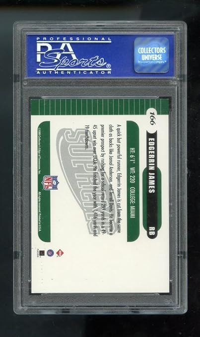 1999 Collector's Edge Supreme Edgerrin James PSA 9 Card