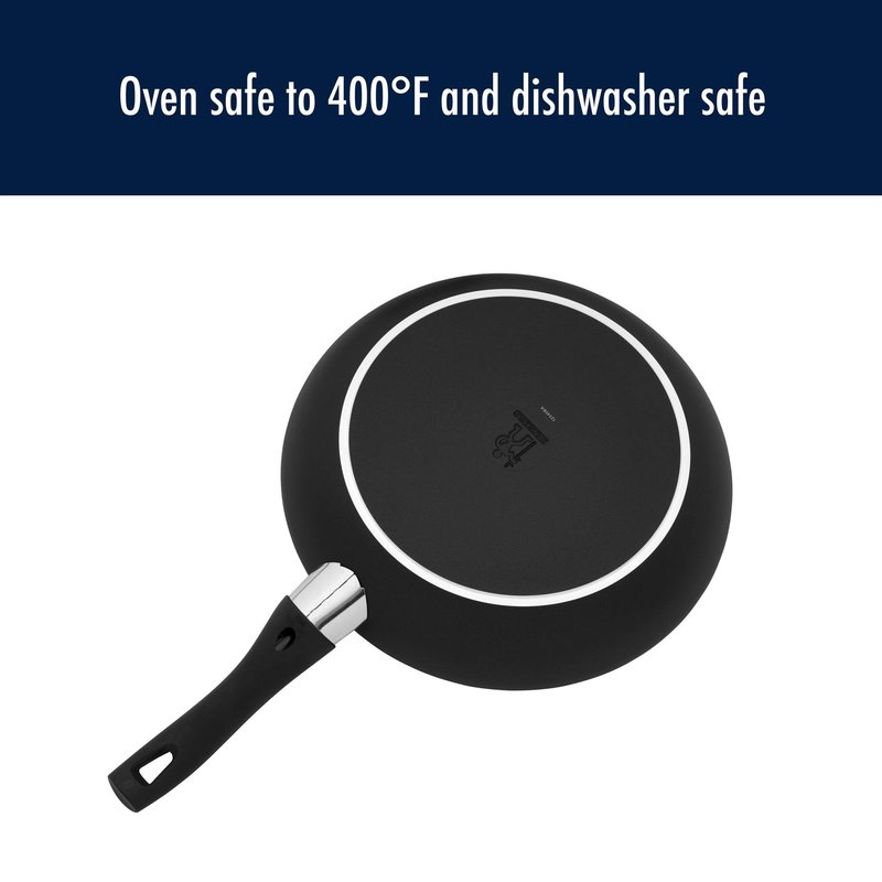 Henckels Everlift 12-inch Nonstick Frying Pan, Made in Italy, durable 3-layer coating, lightweight aluminum from recycled materials, Oven safe to 400°F, Dishwasher safe