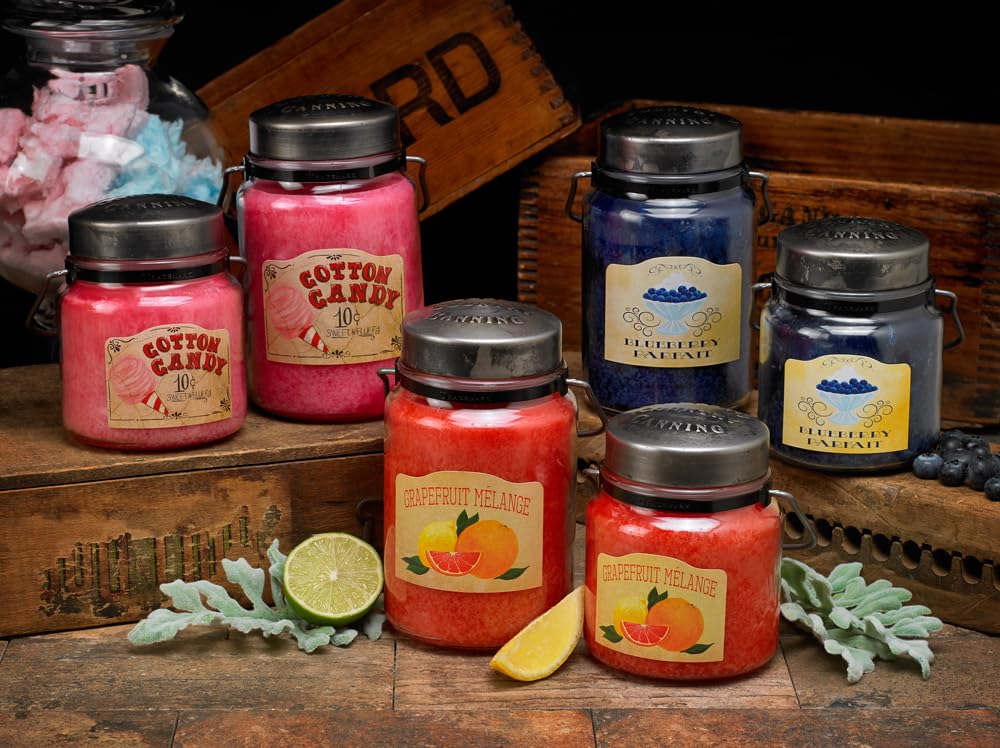 McCall’s Candles | Under the Mistletoe | 16 oz Scented Candle | USA-Poured | Vintage Rustic Jar with Carrying Handle | Hazelnut, Cinnamon & Maple Holiday Fragrance