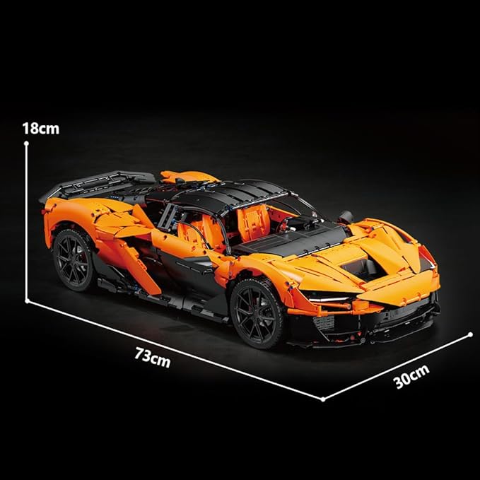 W11 Supercar Building Set 1:6 Large Modular Building Sports Car a Collectible and Display car for Adults(5036 Pieces)