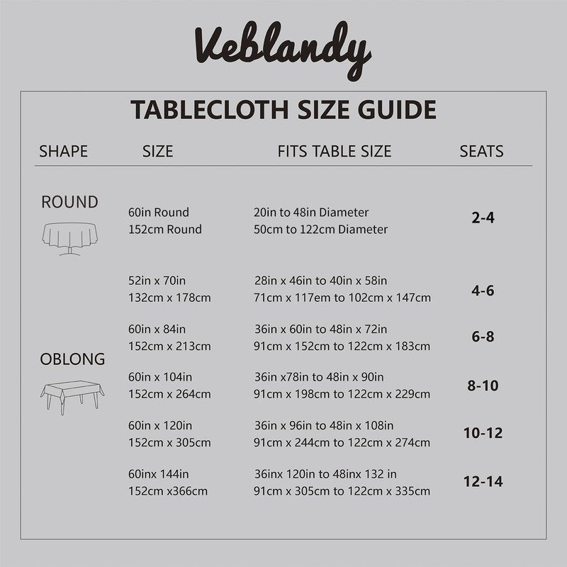 Veblandy Rectangle 8 Feet Tablecloth 60x120 inch Linen Textured Table Cloth Stain and Wrinkle Resistant Washable Polyester, Decorative Table Cover Waterproof for Dining, Buffet and Camping, Beige