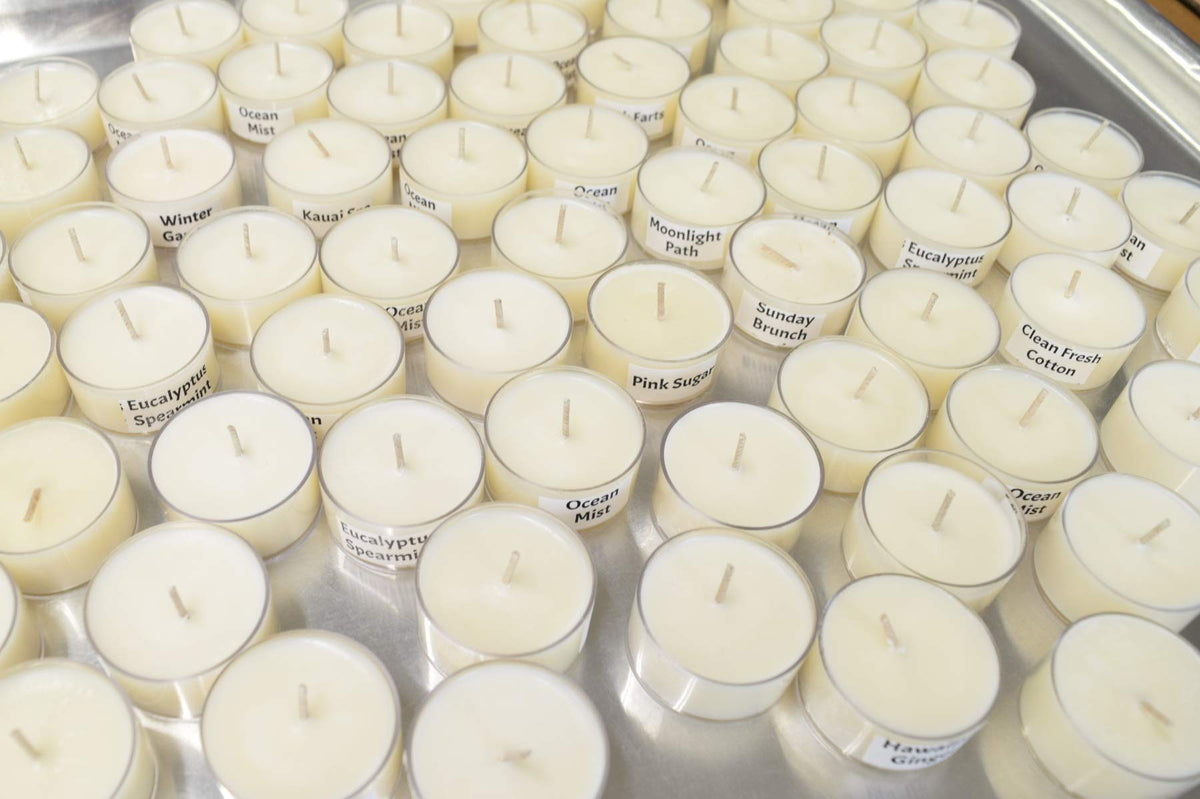 Natural Soy Tealight Candles - Aromatherapy Candle, Hand Poured Soy Candles, Scented Soy Candles Handmade, Tea light candles, Tealights
