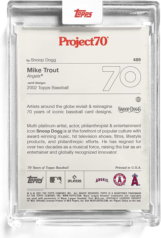 Topps Project70 Card 489 | 2002 Mike Trout by Snoop Dogg