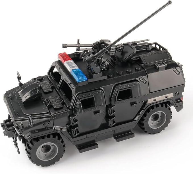 Military Vehicles Building Blocks Sets Compatible with Lego Military Armored Vehicle Set Army Model Kit STEM Toys for Boys Kids and Teens Ages 8-14 (Black)