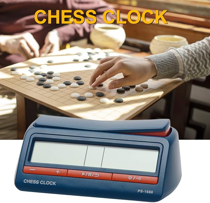 Chess Clock Advanced Digital Chess & Portable Game Timer for Portable Timer for Board Games and Delayed Countdown Function