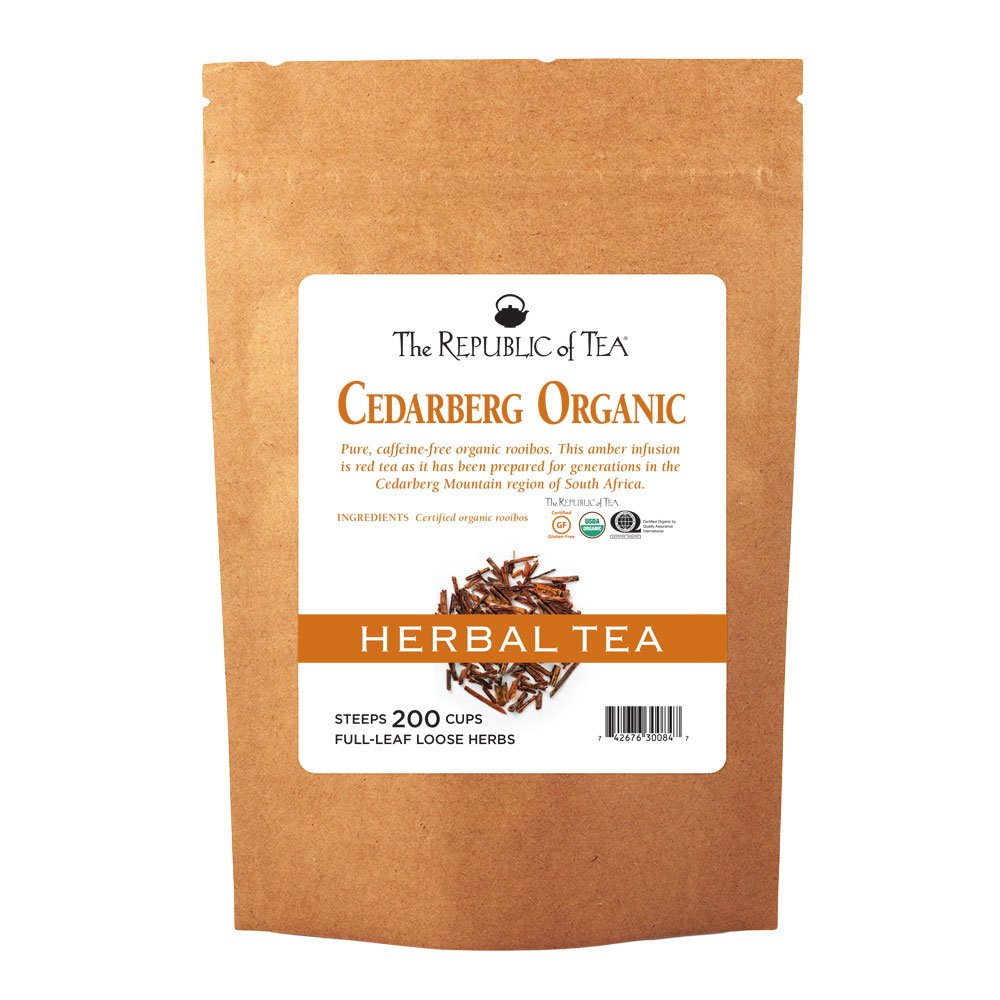 The Republic Of Tea Cedarberg Organic Red Full-Leaf Tea, 1 Pound / 200 Cups