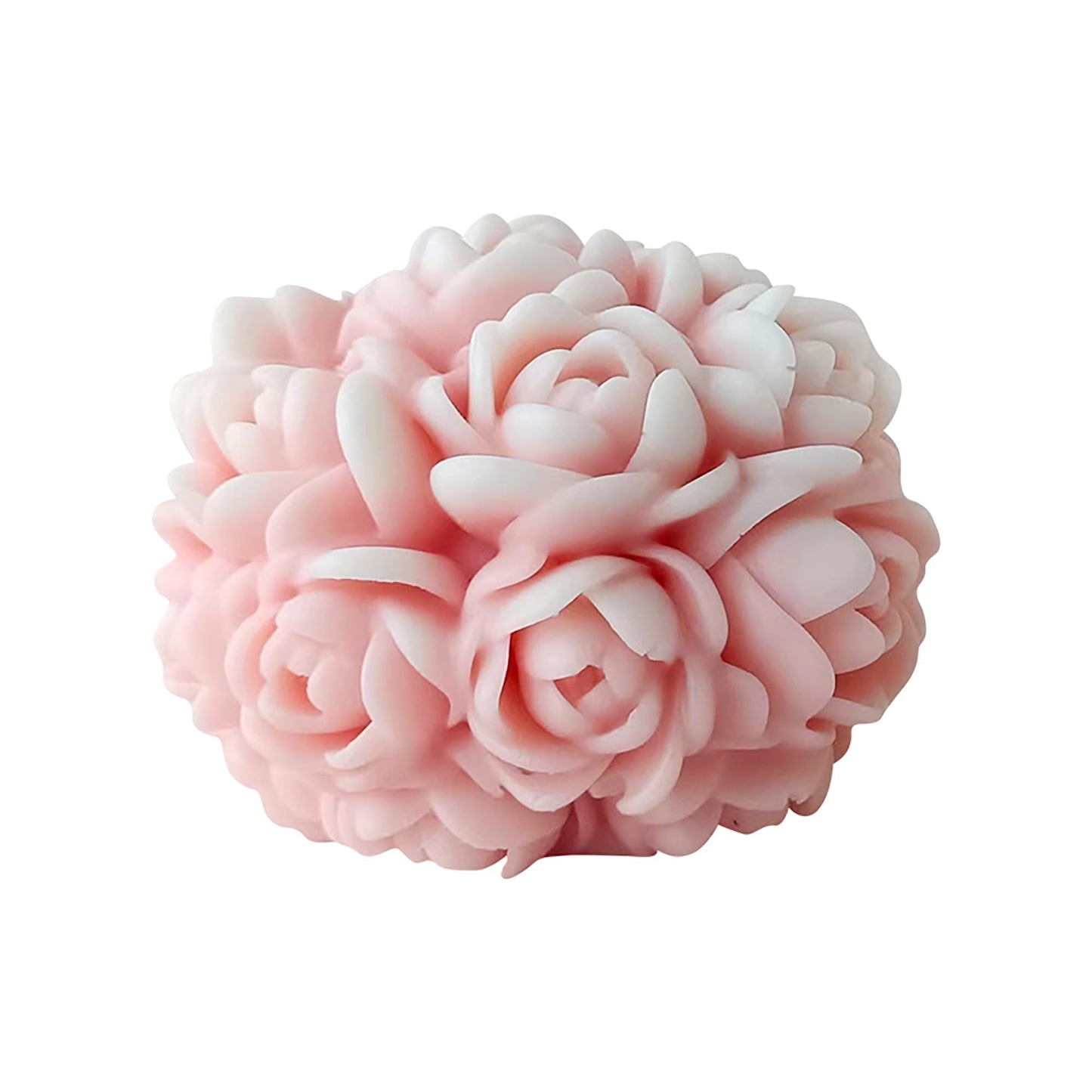 Ball Rose Candle Molds 3D Round Flower Resin Mold - Resin Casting Silicone Molds for Home Decor & Candle Making Wave Spiral Mold