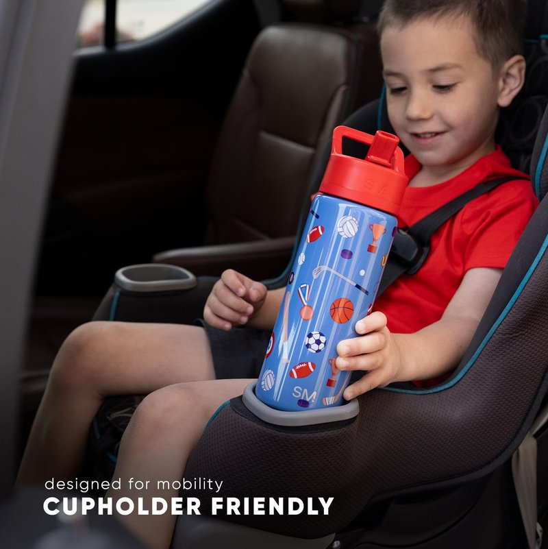 Simple Modern Kids Summit Water Bottle with Straw Lid | Gabby's Dollhouse 14oz Stainless Steel Cup Insulated Tumbler for Toddlers, School | Gabby's Friends