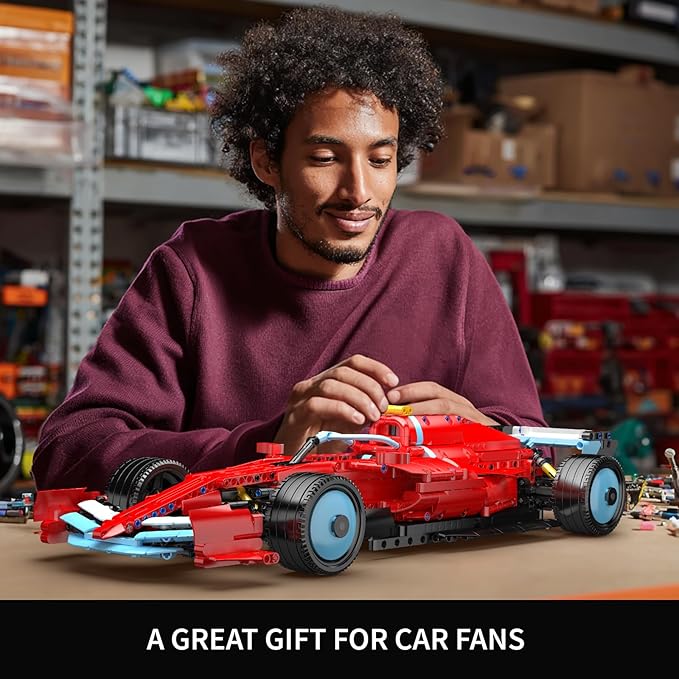 Mould King Race Car Model Kit MOC Super Sports Cars Building Blocks Set for Adults Display or Play Toys Gift Ideas for Ages 14+(1401 Pieces)