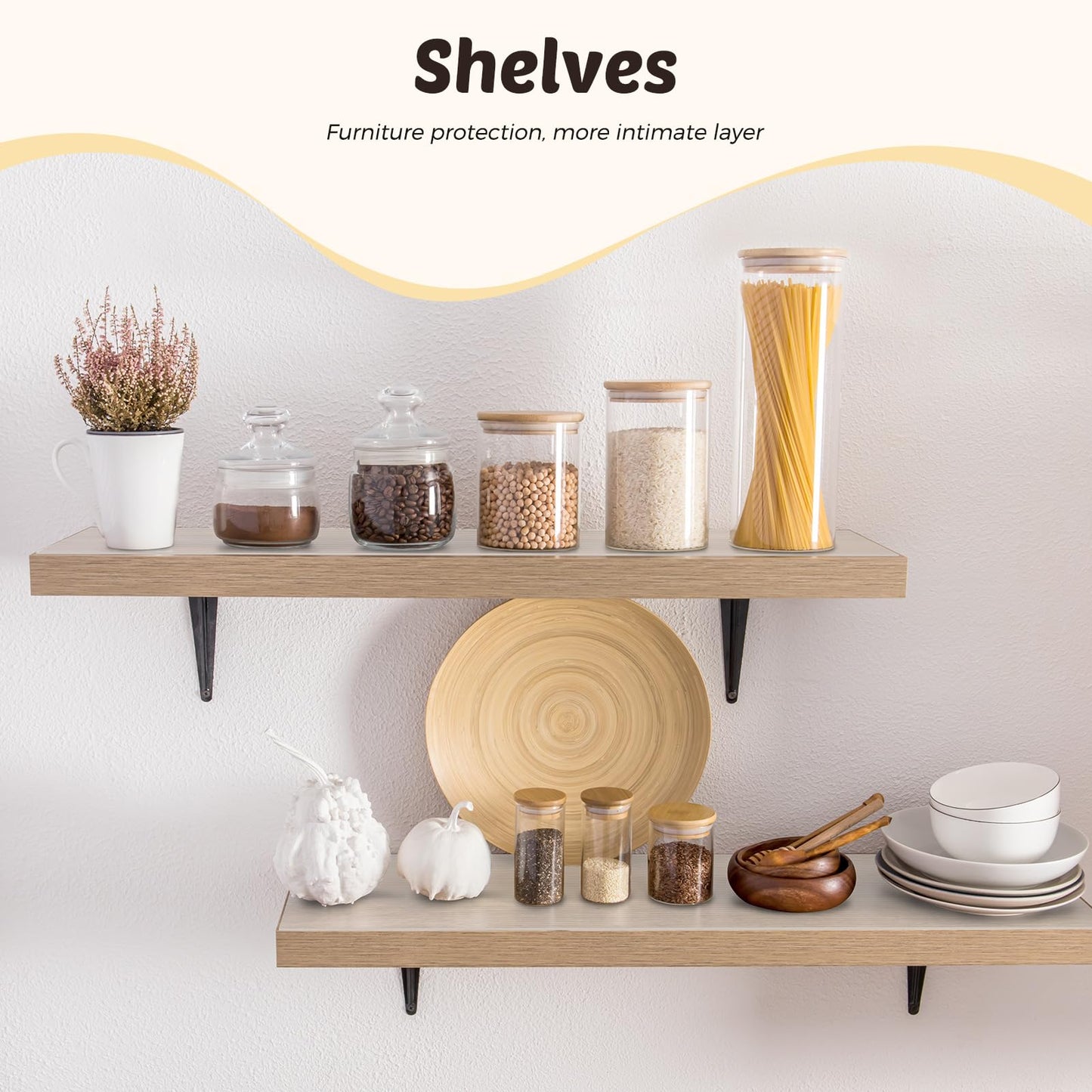 Glotoch Shelf Liner 17.5x360, Non Adhesive Cabinet, Drawer Liner for Refrigerator, Kitchen, Waterproof and Durable Fridge Table Place Mats for Cupboard, Clear