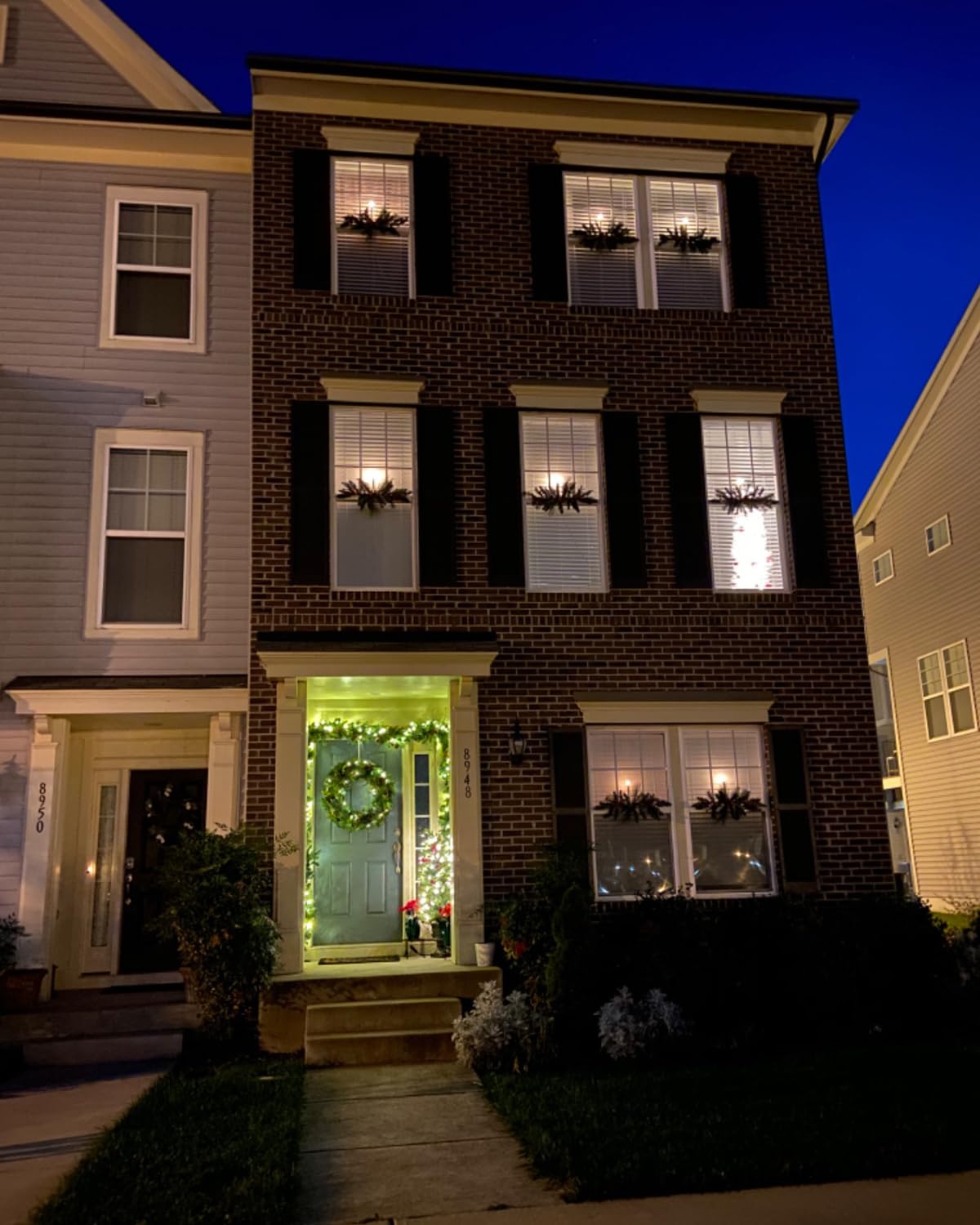 6 Pack LED Windows Candles with 12 AA Batteries(Include,Run More Than 400 Hours) + 6 Silver Removable Candlesticks + 6 Suction Cup,10'' Ivory Flameless Battery Taper Window Candle Light with Remote