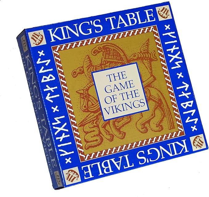 WE Games King's Table Wooden Games Tablut Viking Strategy Board Games 2 Player Games for Adults Beautiful Home Decor Wooden Board Games for Living Room Decor Quality Birthday Gifts Museum Game