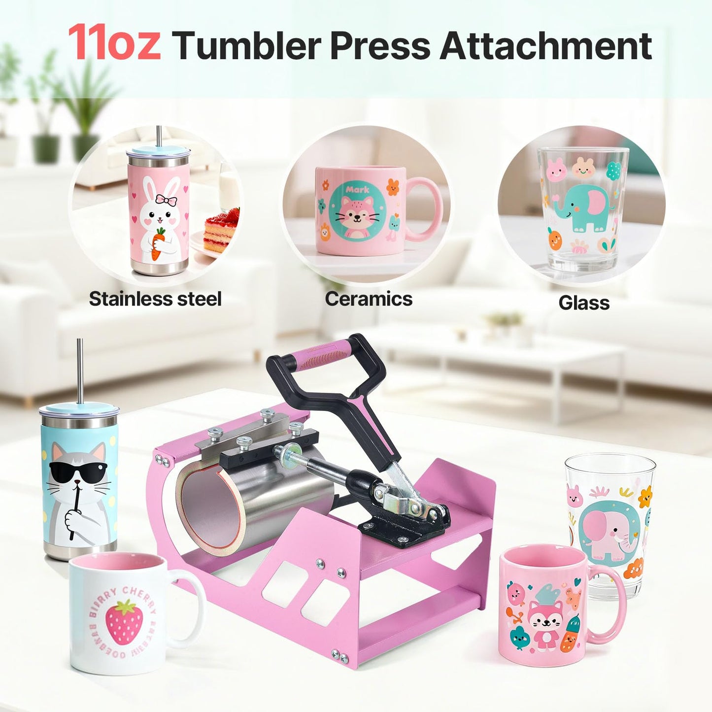 Slendor Heat Press Machine 12x15 inch, 5 in 1 360-Degree Swing Away Digital T Shirt Pressing Machine Multifunction Heat Transfer Sublimation Combo for T Shirts Mugs Hat Plate Cap