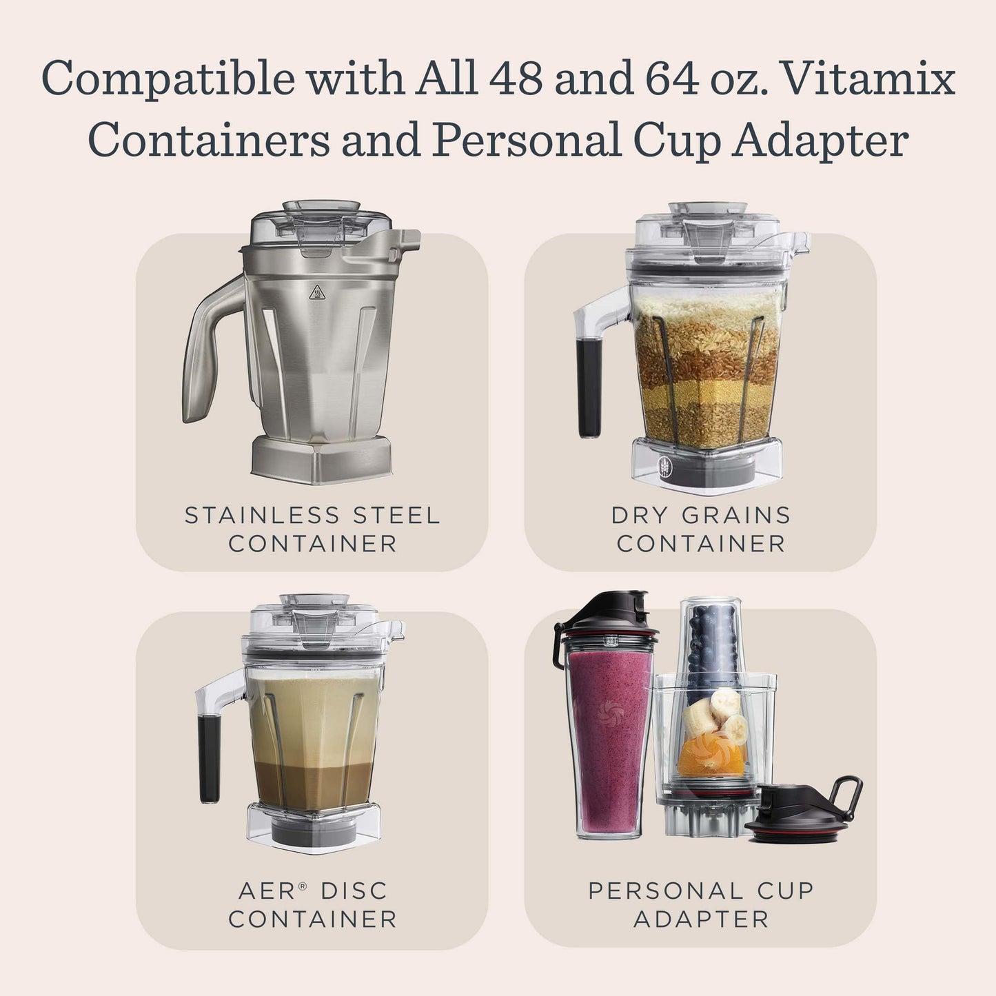 Vitamix VX1 Blender, Professional-Grade Kitchen Blender for Smoothies, Soups, Juices and More, 10-Speeds, Stainless Steel Blades, Self-Cleaning Kitchen Appliance, 64 Oz Classic Container, Black