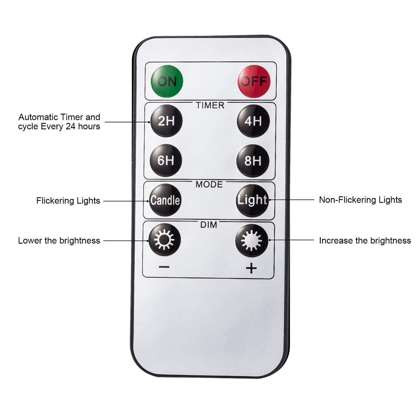 AKU TONPA Flameless Candles Battery Operated Pillar Real Wax Electric LED Flickering Candle Sets with Remote Control Cycling 24 Hours Timer, 4" 5" 6" Pack of 3 (Ivory)