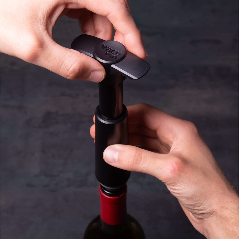 Vacu Vin Wine Saver Vacuum Stoppers Set of 4 – Grey
