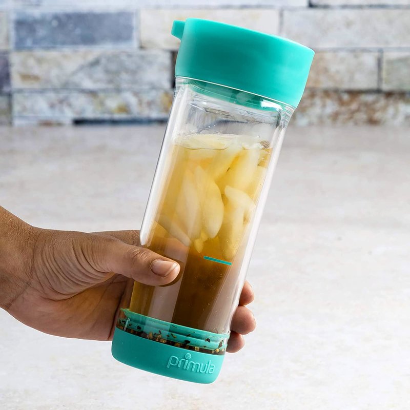 Primula Press & Go Iced Tea Brew Tumbler 16 oz, Teal