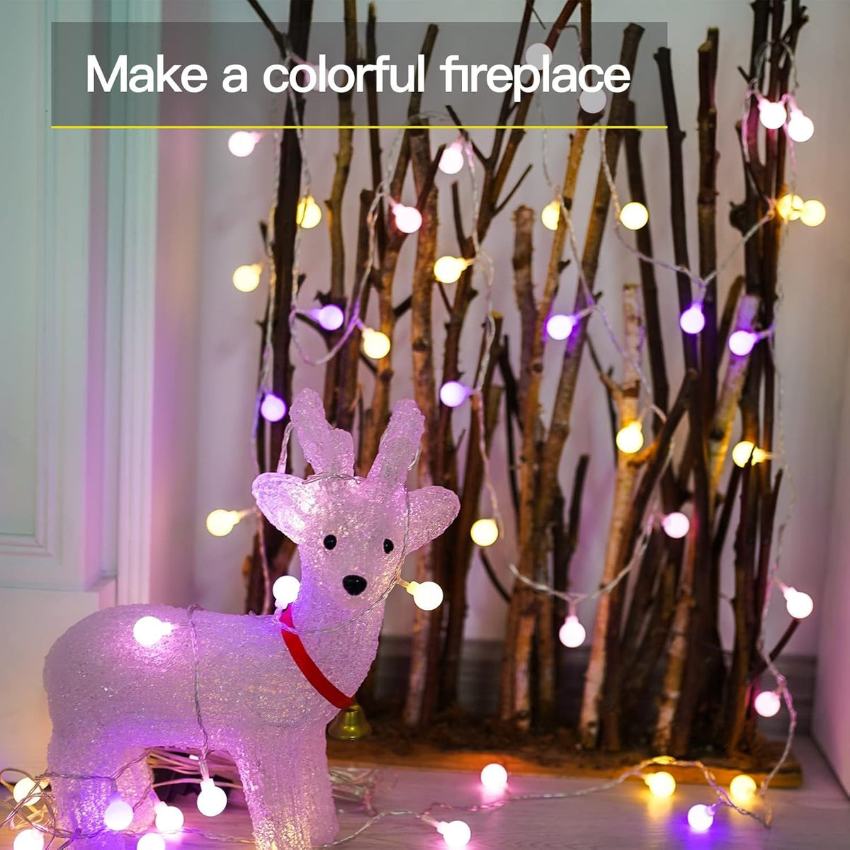 Suddus Globe String Lights - 100 LED Waterproof Colorful Lights with Remote for Outdoor & Indoor Use