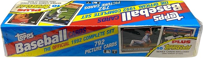 Topps Baseball Cards The Official 1992 Complete Set (792 Picture Cards)