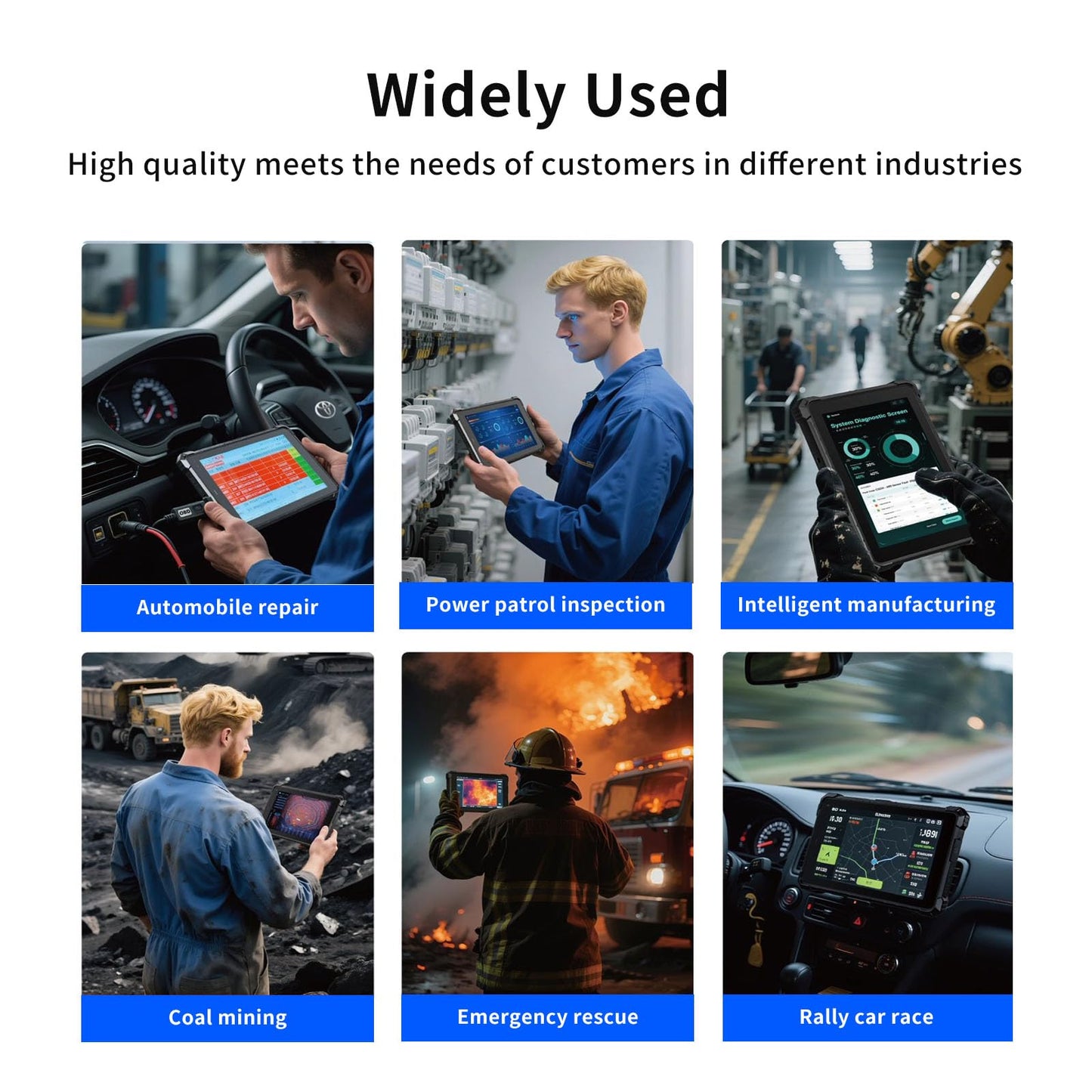 Tokigns 10.1 inch Rugged Tablet with 2D Barcode Scanner, Windows 11 Pro, 4G LTE, WiFi, GPS, NFC, 8GB+256GB Industrial Tablet PC, IP67 Waterproof, Sunlight Readable, Fingerprint, USB-C, 8000mAh