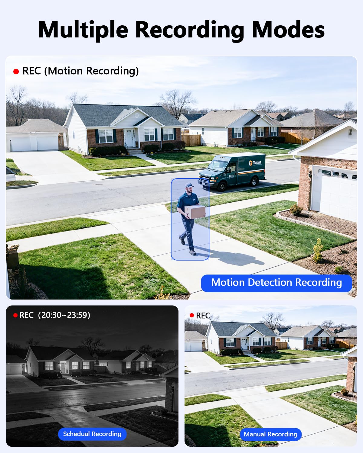 【90ft Super Night Vision】 3K Outdoor Wired Security Camera System, Home Video Surveillance Systems, CCTV Surveillance DVR Kits