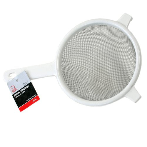 Chef Craft Classic Stainless Steel Mesh Strainer, 6 inch, White