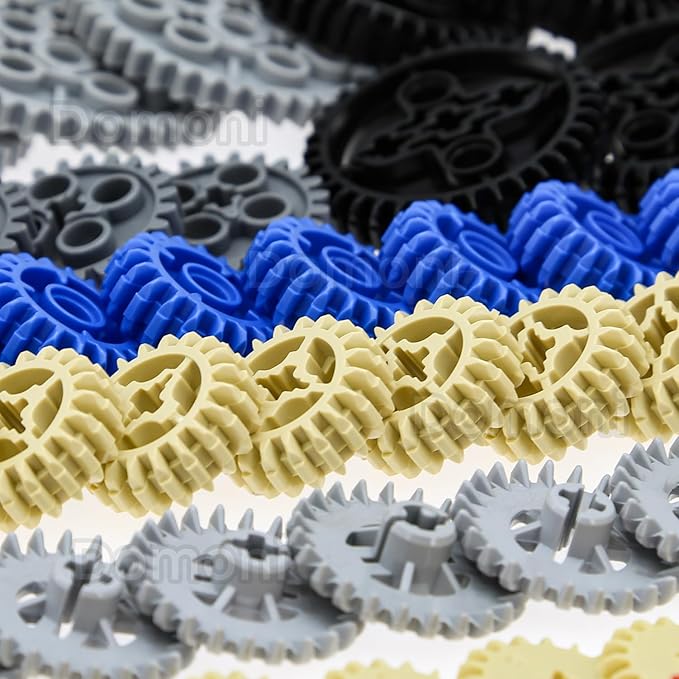 Technic Parts for Lego Kits 466 Pieces Car Gear Axle Pin Chain Link Tire Wheels Building Blocks Set - Compatible with Major Brands