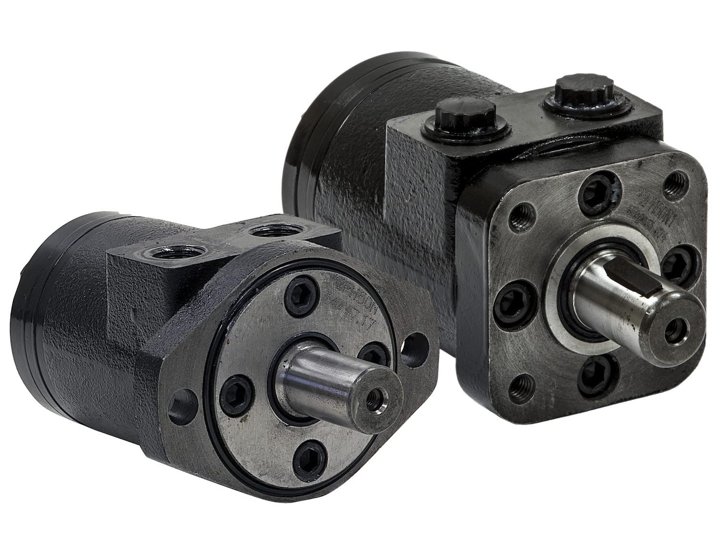 Buyers Products CM004P Hydraulic Motor, 4 Bolt Mount Type, 0.25 Inch Shaft Keyway, 1 Inch Round Shaft, 1/2 Inch NPT, 3.1 CIR Displacement