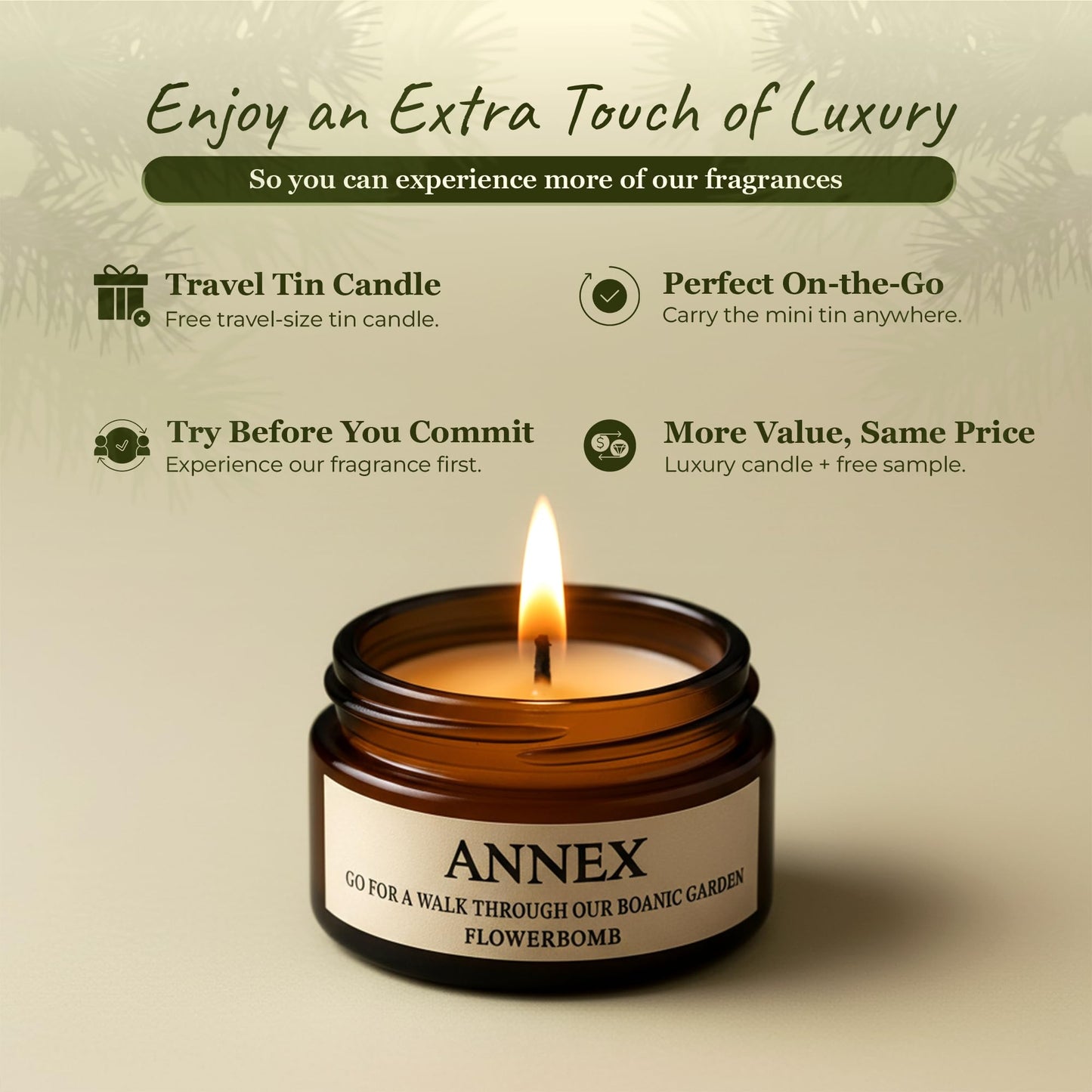 Annex Lily of the Valley & Jasmine Luxury Scented Candle - 8oz Handmade Ceramic Jar Candle - 50hr Clean Burn, 100% Non-Toxic Soy Wax, Home Fragrance, Aesthetic Decor Gift for Men Women - White Floral