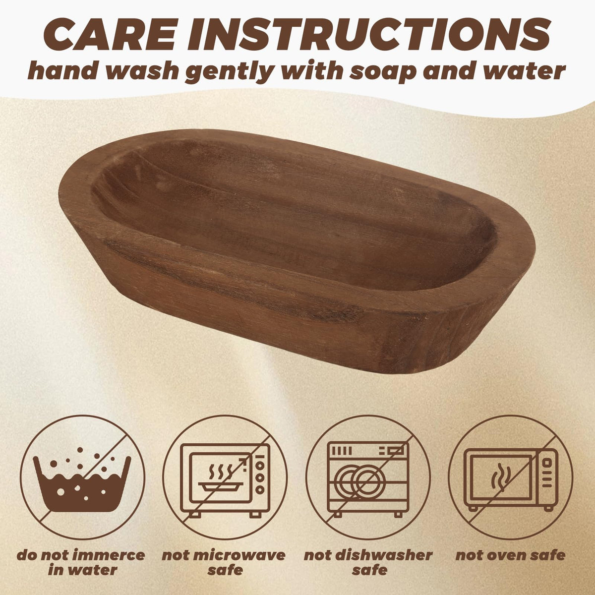 CYEAH 4 Pack Wooden Dough Bowls Bulk, 9.5 in Rustic Dough Bowl for Candle, Natural Paulownia Wood Bowls for Wedding DIY Candle Home Crafts Making Farmhouse Fruits Supplies Decoration