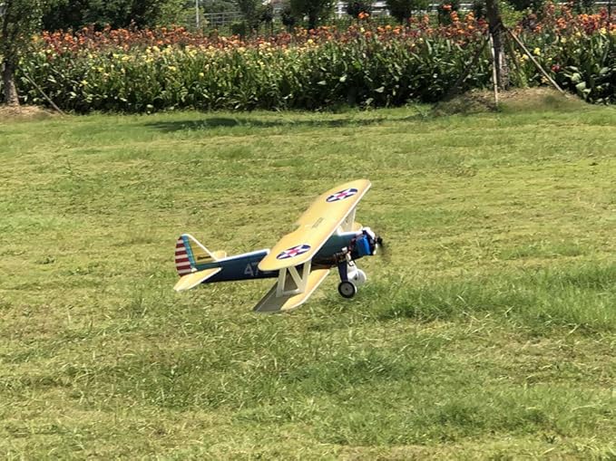 4CH Micro 450mm RC Foamy Indoor Outdoor Biplane Stearman PT-17 Kaydet (E2505-156E)
