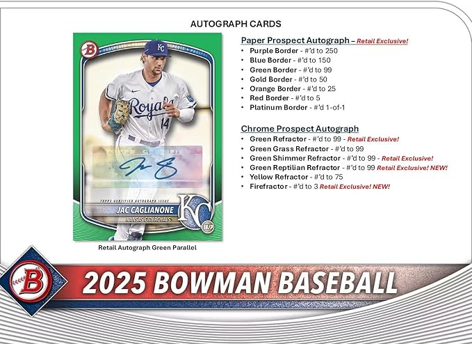 2025 Bowman Baseball Trading Card Blaster Box
