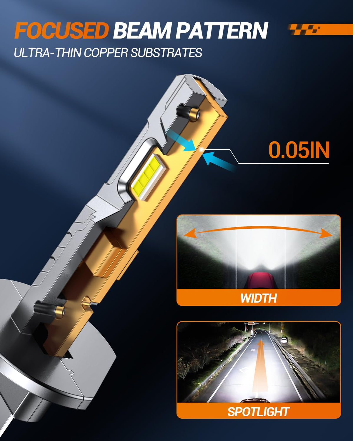 SEALIGHT H1 Fog Light Bulbs 36000LM 6500K Cool White 1:1 Design 50000+ Lifespan, 5 Mins Installation, Pack of 2