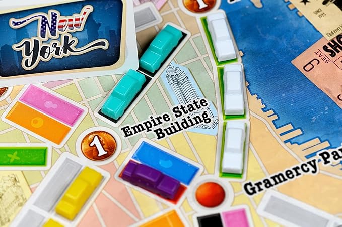 Asmodee Ticket to Ride New York Board Game - Train Route-Building Strategy Game Fun Family Game for Kids & Adults Ages 8+ 2-4 Players 10-15 Minute Playtime