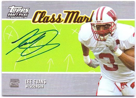 Lee Evans 2004 Topps Draft Picks & Prospects Class Marks Rookie Autograph #CM-LE - Buffalo Bills On Card