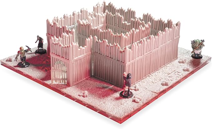 Monster Adventure Terrain 3D Interchangeable Builder System - 195pc PAINTABLE Palisade w Base- Build Modular Worlds in a Snap & Elevate Your Campaign- Compatible with DND Dungeons & Dragons