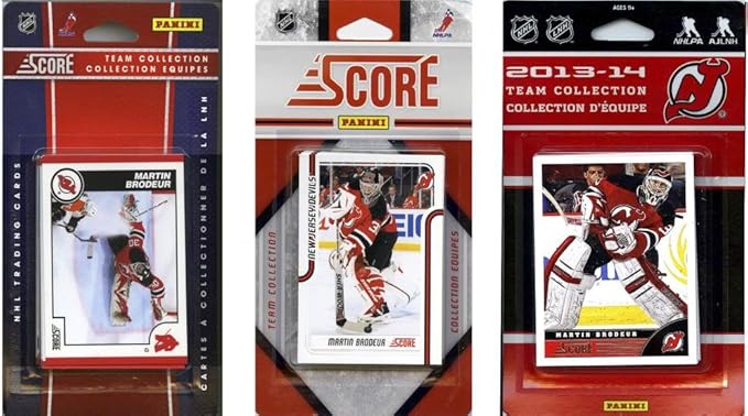 C&I Collectables NHL New Jersey Devils 3 Different Licensed Trading Card Team Sets
