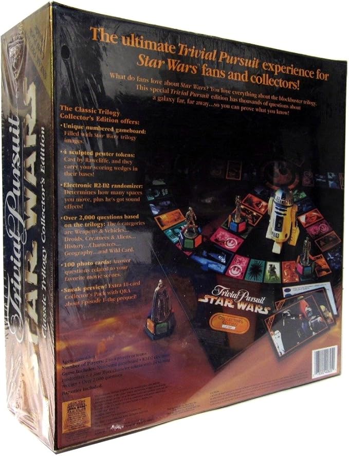 Trivial Pursuit Star Wars Classic Trilogy Collectors Edition